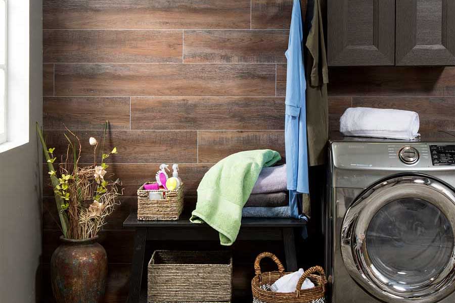 Waterproof grout-free wall planks