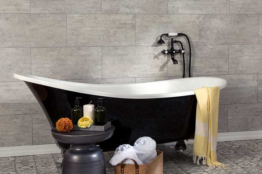 Waterproof grout-free wall tiles